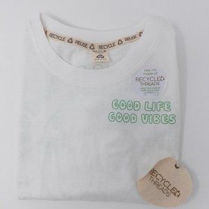 NWT Recycled Threads Tee With Cuffed Sleeve